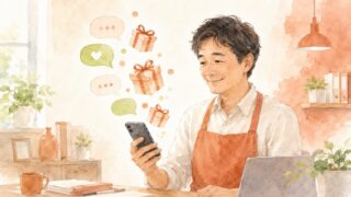 公式LINE友だち登録特典のイメージ(水彩イラスト)