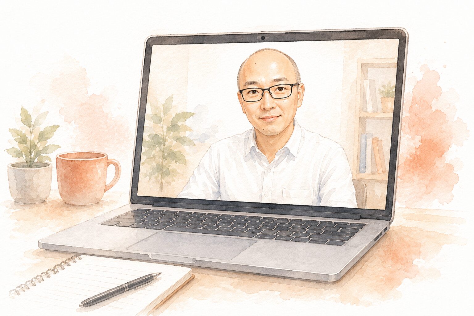 オンラインヒアリングのイメージイラスト