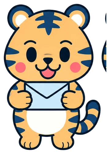秘書室担当のトラビー(封筒を持つ)
