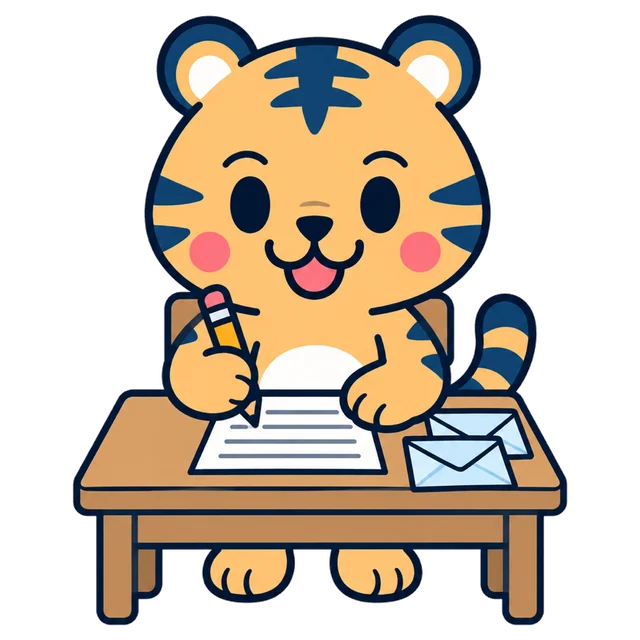 返信の下書きを書いている秘書室担当のトラビー